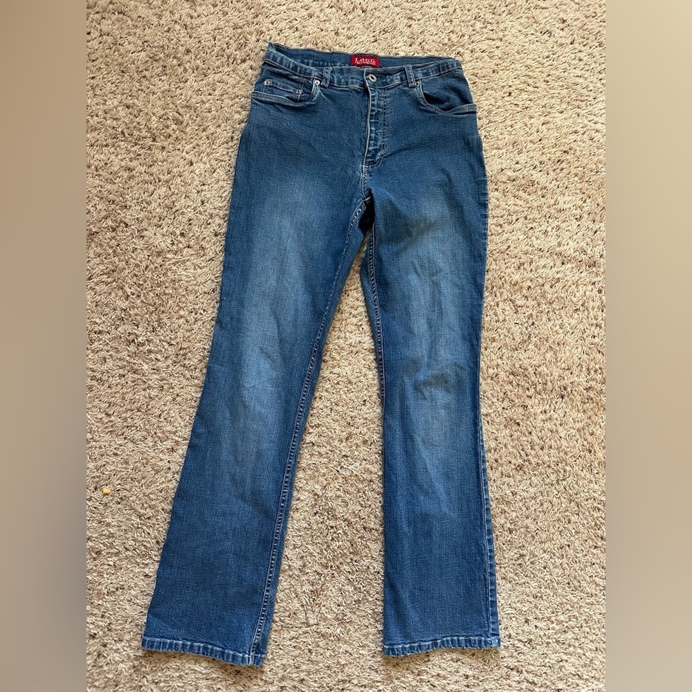 H&M L.O.G.G. Women’s Bootcut Leg Denim Jeans Women's Size 8 Blue Cotton Blend